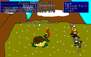 Tootamatic Turtle was also randomly brainwashed, and you had to fight him at one point.